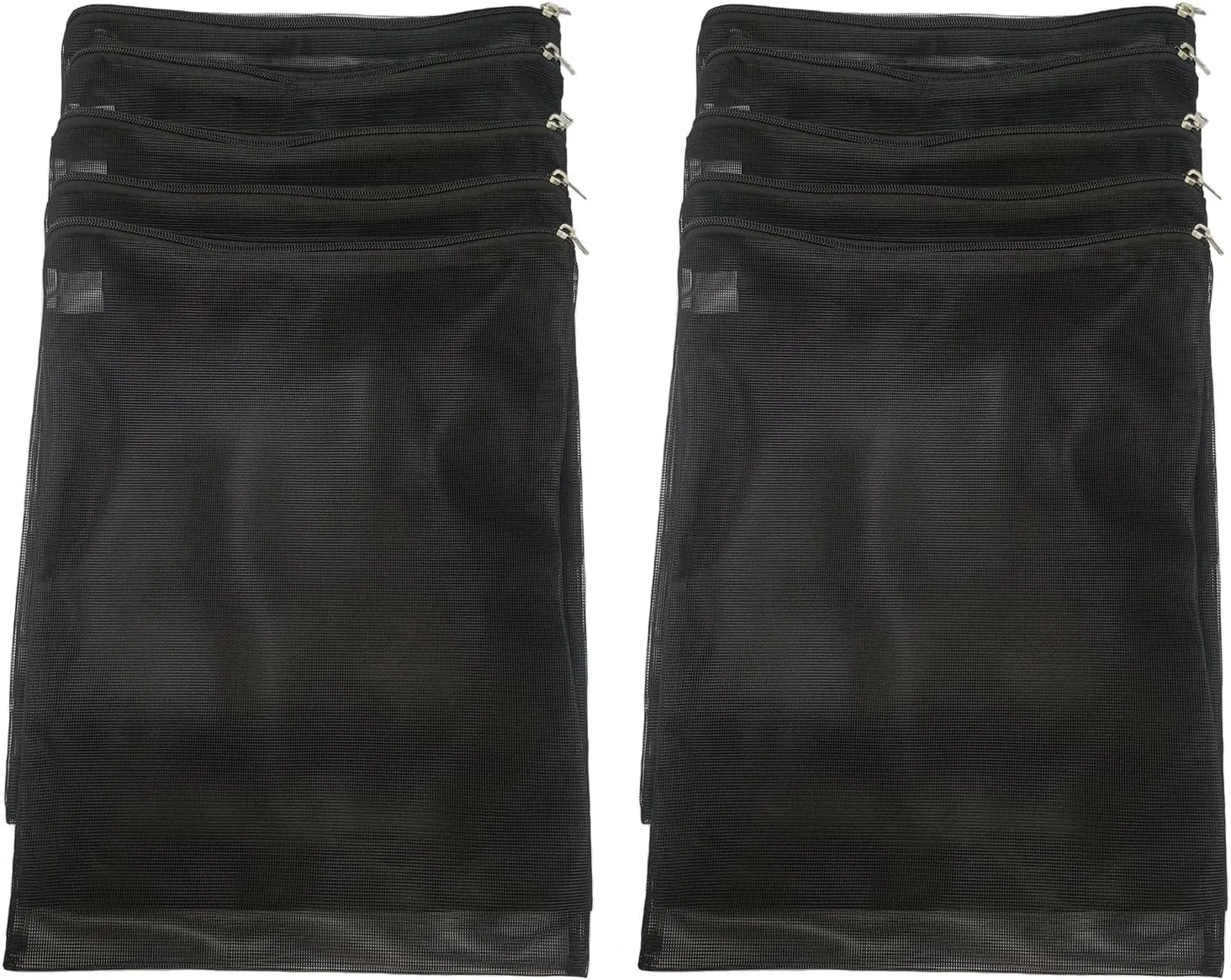 10 Pieces Extra Large Filter Media Bags,Fish Tank Media Mesh Filters Bags for Activated Carbon, Ceramic Rings,Aquarium Mesh Reusable Bags with Zipper (12.2" x 15.9")