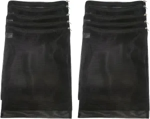 10 Pieces Extra Large Filter Media Bags,Fish Tank Media Mesh Filters Bags for Activated Carbon, Ceramic Rings,Aquarium Mesh Reusable Bags with Zipper (12.2" x 15.9")