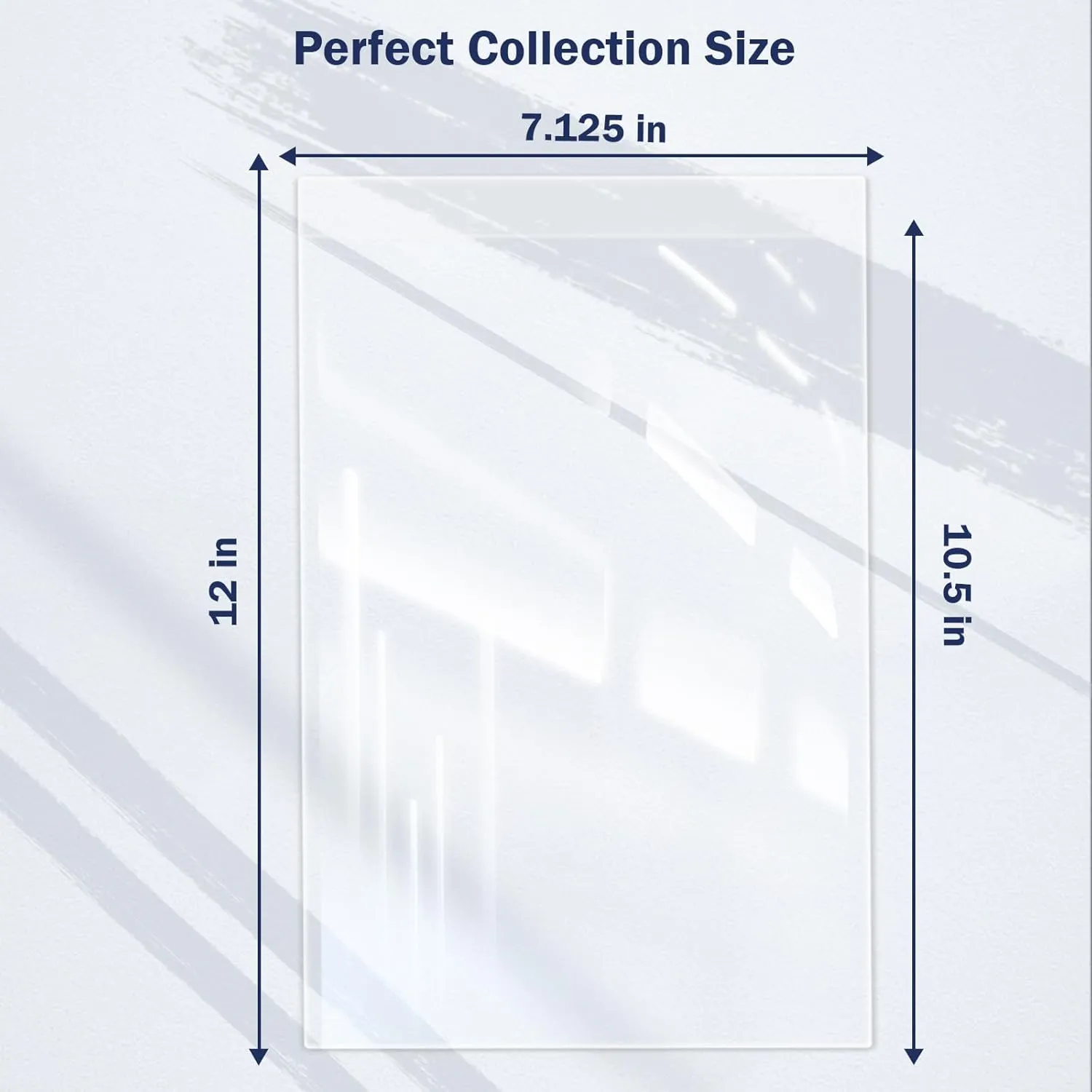 100 YNSZAS RESEALABLE Comic Book Bags and Boards, 7x10.5 Inch | 7.125x11.5 Inch, Comic Storage Sleeves and Boards, 20% Thicker Better Comic Collection Display, Certified Acid-Free