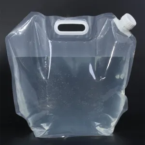 10L Folding Water Bag, Water Container Bucket Storage Lifting Bag for Outdoor Camping Hiking Outdoor Dining Tableware