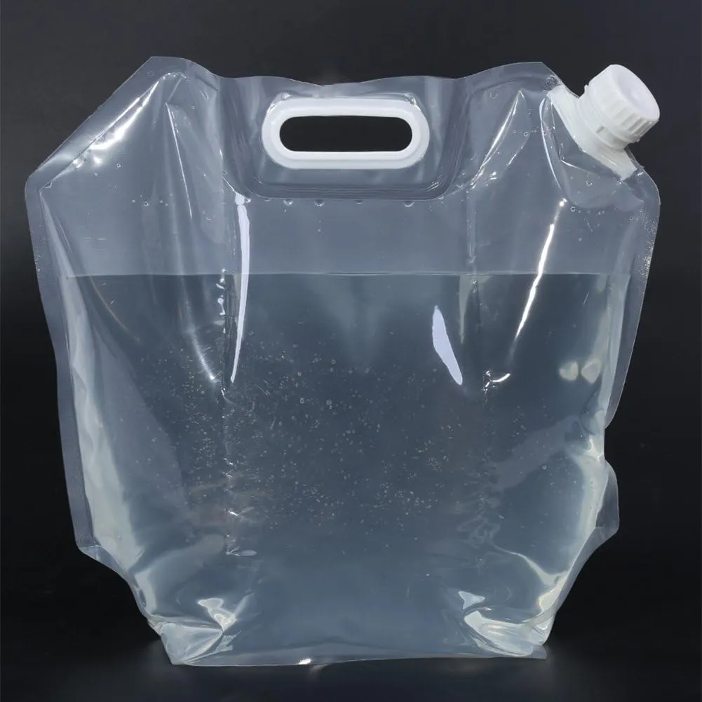 10L Folding Water Bag, Water Container Bucket Storage Lifting Bag for Outdoor Camping Hiking Outdoor Dining Tableware