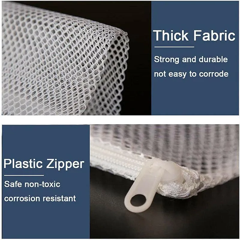 10Pcs Nylon Mesh Bags for Aquarium Pond Filter Media