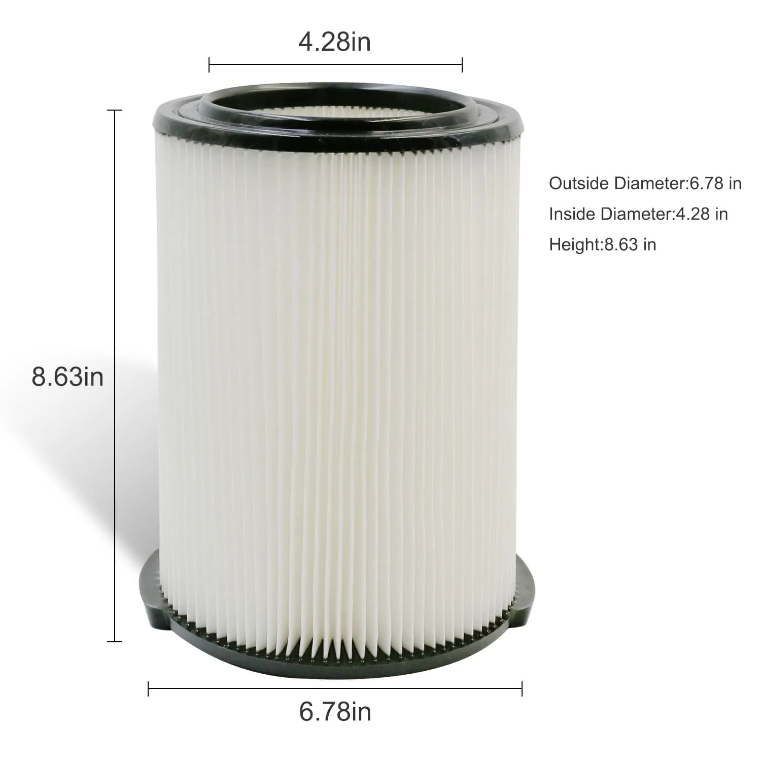 2 Pack VF4000 Filter for RIDGID Wet Dry Vac 5-20 Gallons and 2 Pack VF3502 Vacuumc Bags for Ridgid 12-16 Gallon Vac