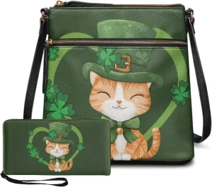 2 Pcs Bucket Bags Set for Women Trendy Satchel Purses for Women Crossbody Wristlet Purses for Women
