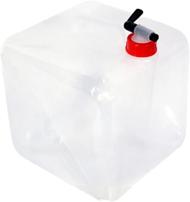 20l Large Water Container Collapsible Bag for Camping Foldable Water Bottle Double Handle and Leakproof Seal