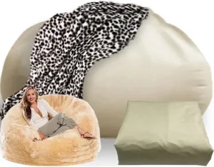 2/3/4/5/6/7ft Tough Anti-Tear Linner Bag Cover Bean Bag Pouf Inner Wash Bags Sofa Sac Beanbag Insert Covers Couch Inner Covers Beanbag No Filling Insert (Size : 7ft-D215cm-cover)