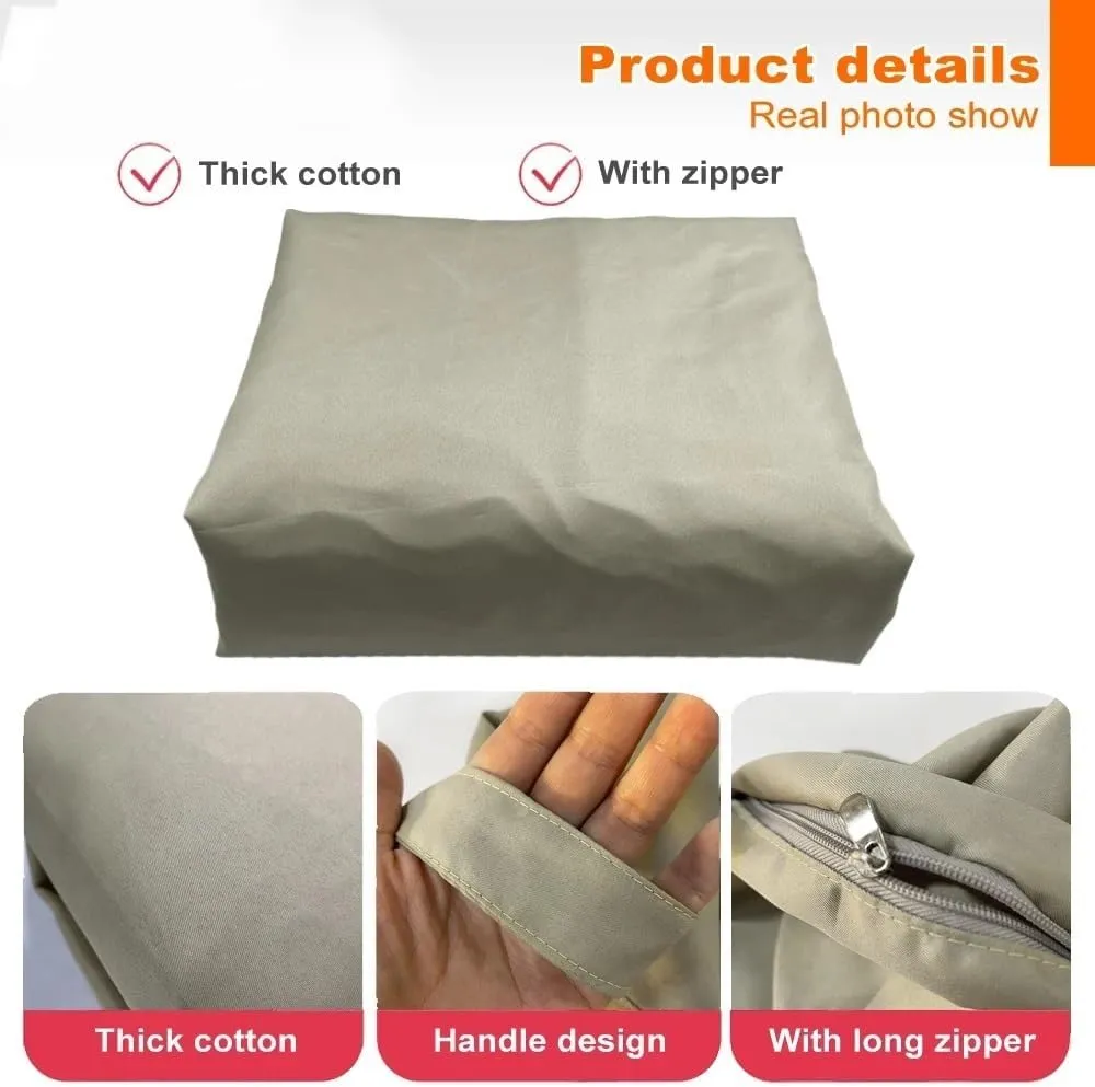 2/3/4/5/6/7ft Tough Anti-Tear Linner Bag Cover Bean Bag Pouf Inner Wash Bags Sofa Sac Beanbag Insert Covers Couch Inner Covers Beanbag No Filling Insert (Size : 7ft-D215cm-cover)