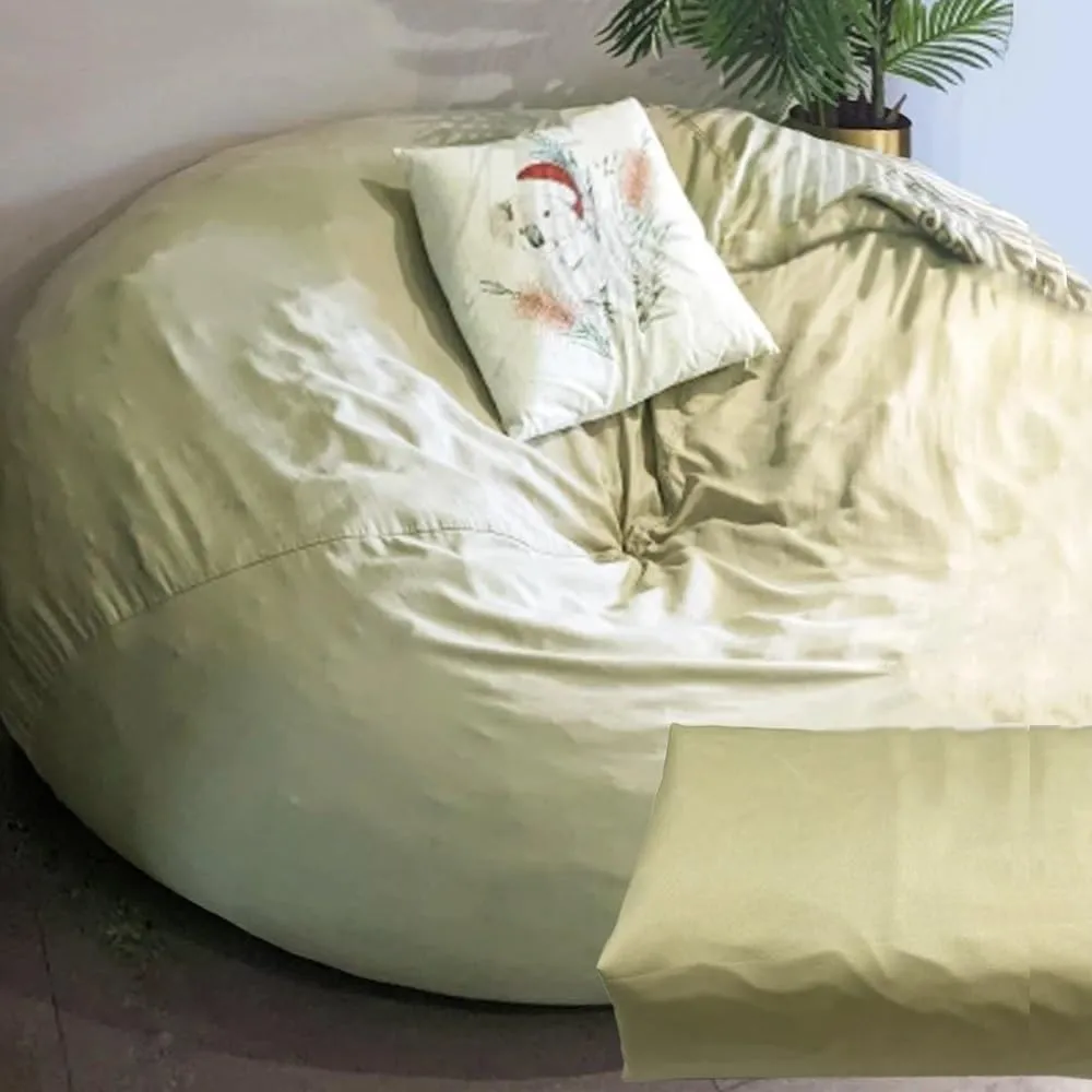 2/3/4/5/6/7ft Tough Anti-Tear Linner Bag Cover Bean Bag Pouf Inner Wash Bags Sofa Sac Beanbag Insert Covers Couch Inner Covers Beanbag No Filling Insert (Size : 7ft-D215cm-cover)