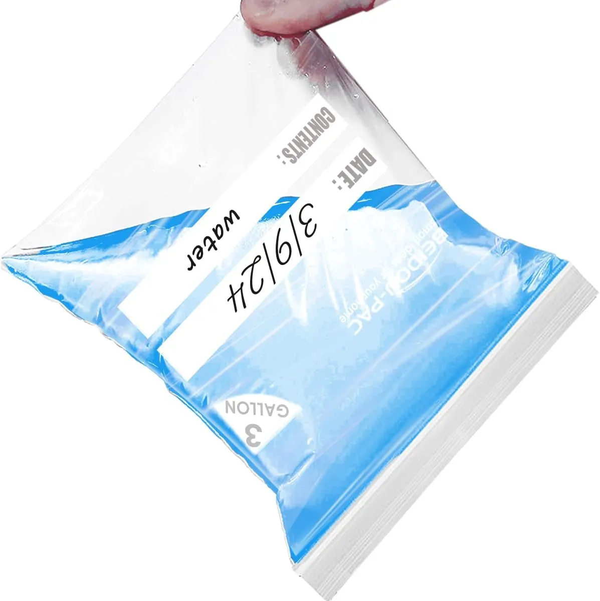 3 Gallon Large Plastic Bags with Zipper Top, | 100 Count | 2 Mil | 16" x 18" | Heavy-Duty Reusable Clear Freezer Storage Bags