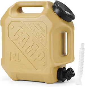 3.2 Gallon/12 L Water Containers with Spigot, BPA Free Camping water Storage Containers Portable Water Jug for Camping Outdoor Hiking,Emergency Stroage