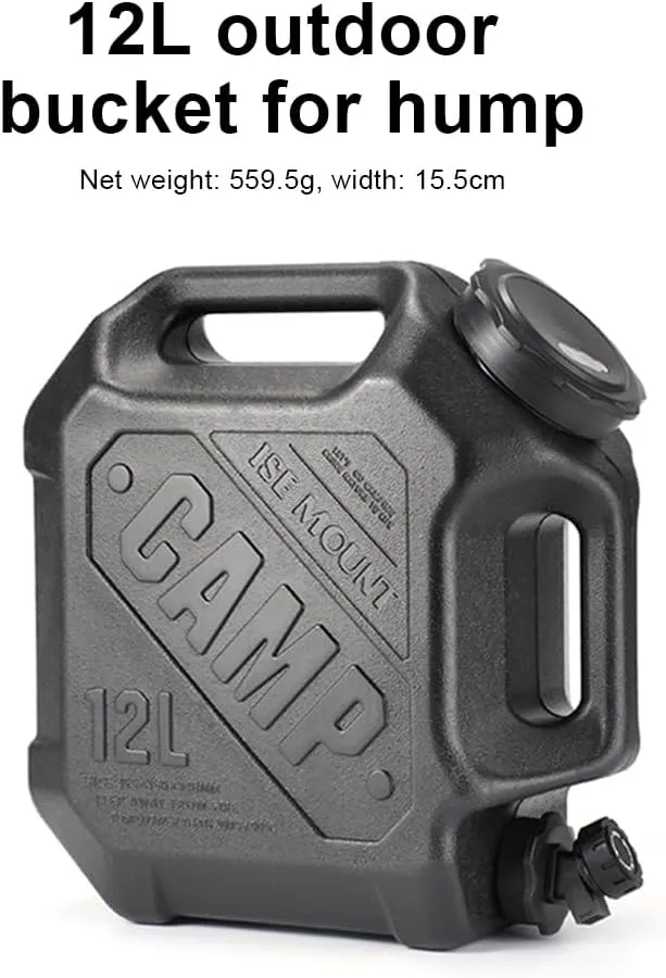 3.2 Gallon/12 L Water Containers with Spigot, BPA Free Camping water Storage Containers Portable Water Jug for Camping Outdoor Hiking,Emergency Stroage