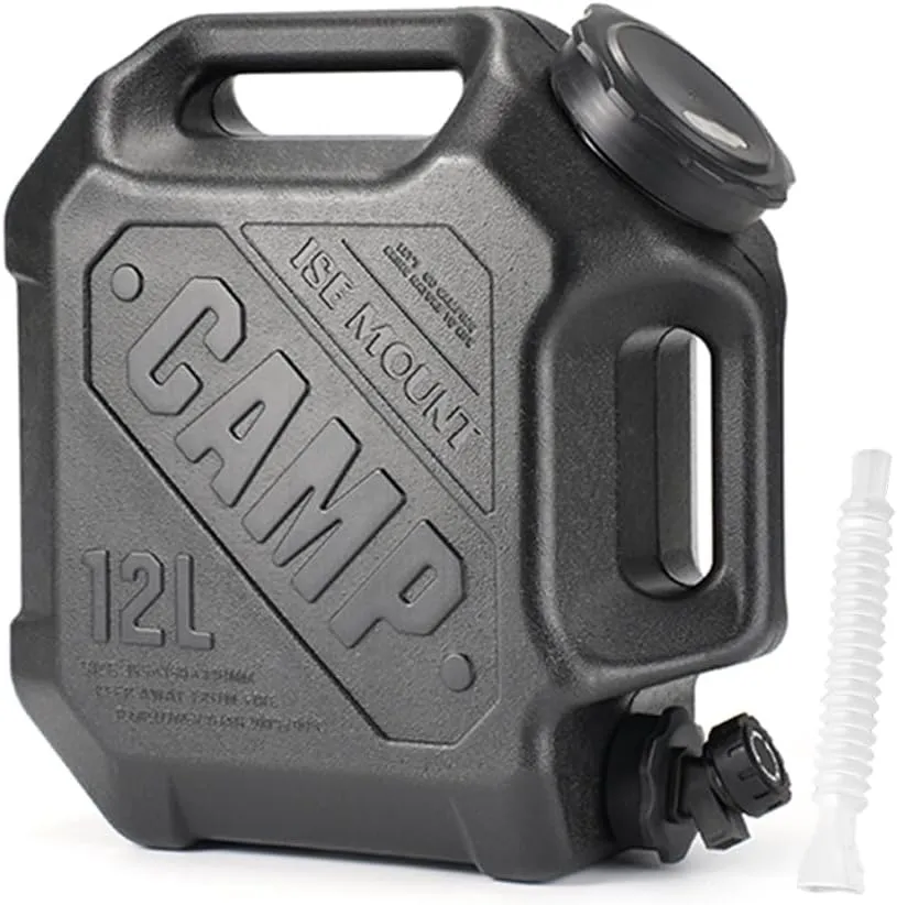 3.2 Gallon/12 L Water Containers with Spigot, BPA Free Camping water Storage Containers Portable Water Jug for Camping Outdoor Hiking,Emergency Stroage