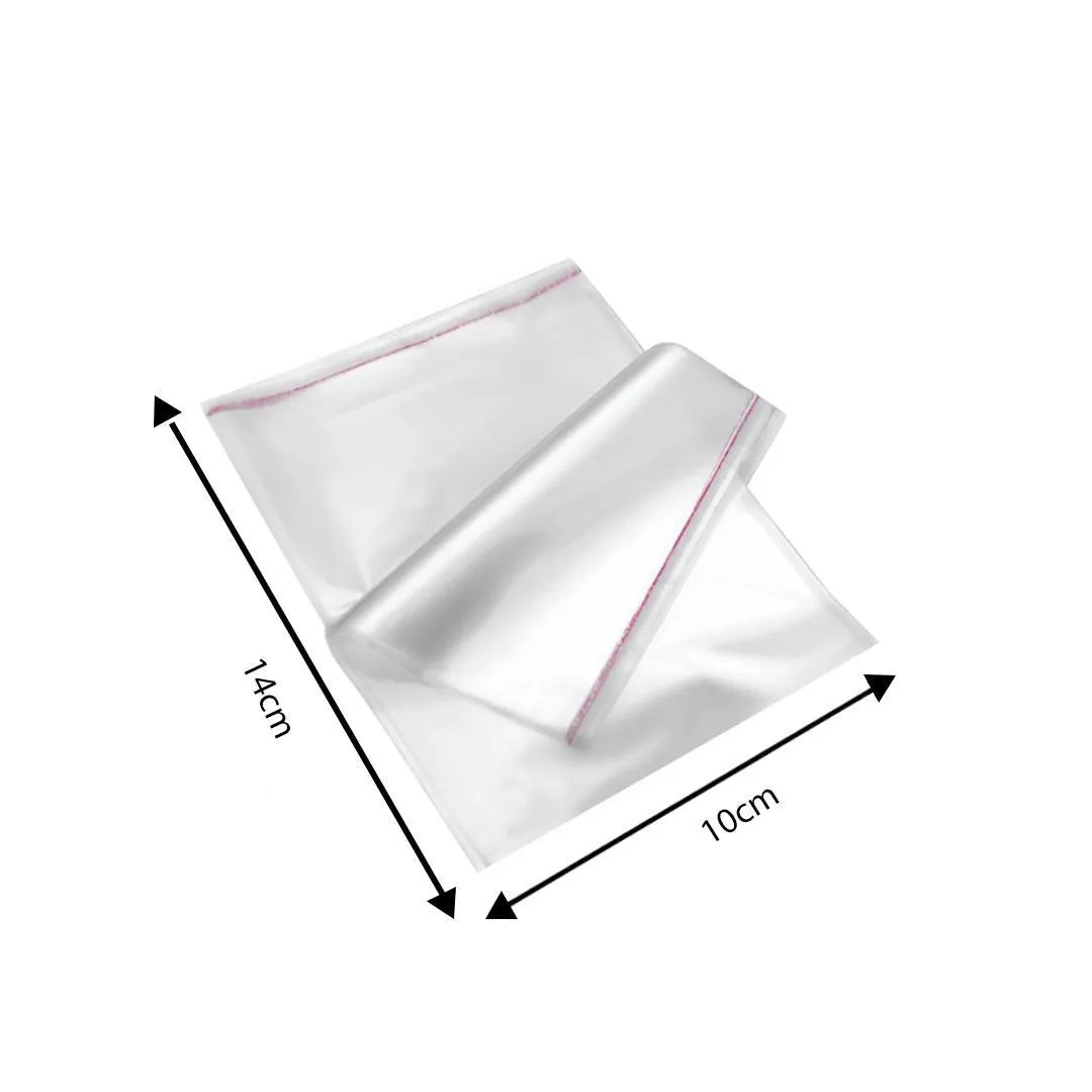 4x6 Inch | Cellophane Bags Transparent  Self Sealing Envelope Crystal Bag  | Pack of 100