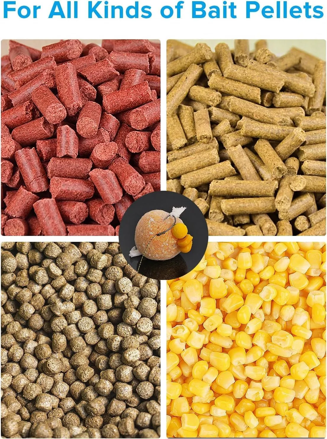 5M PVA Mesh Kit with Scissors 18mm 25mm 37mm 44mm Wide PVA Mesh Carp Fishing Accessories with Funnel & Plunger System Fast Melt PVA Mesh Bag Fishing Refill for Boilie Bait Feeding (5M, 44mm)