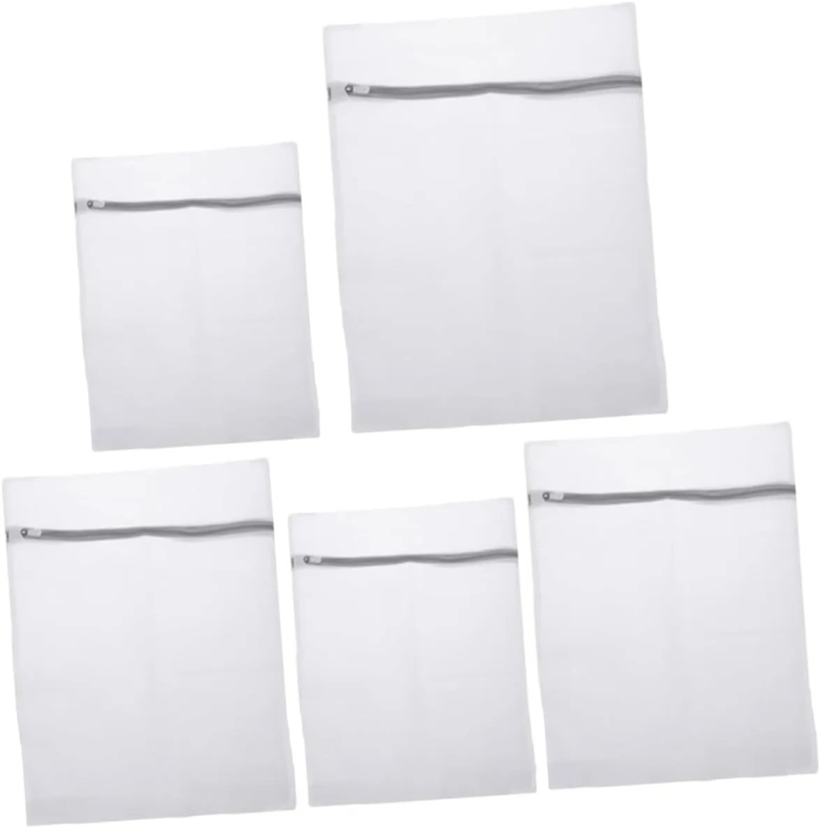ABOOFAN 5pcs Mesh Laundry Bags for Underwear Washing Bags with Zipper Various for Travel Home Bras Washing Machine