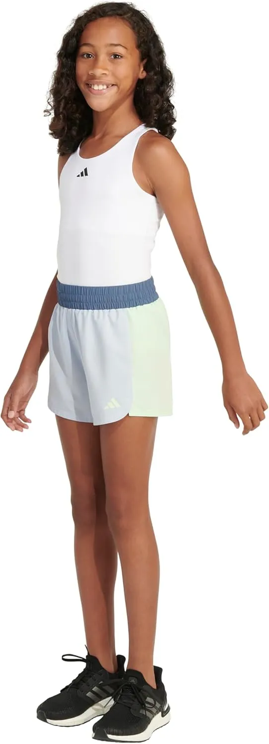 adidas Girls' 3 Stripe Pacer Mesh Short