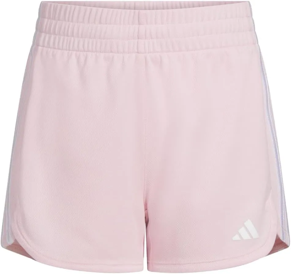 adidas Girls' 3-Stripes Mesh Shorts