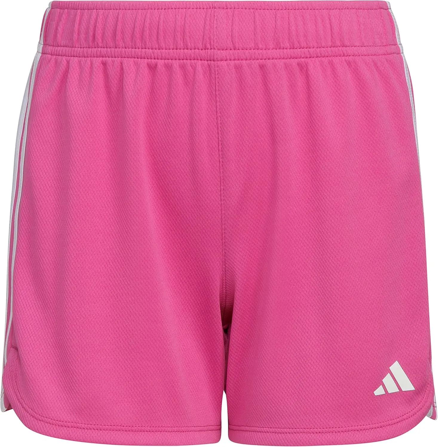 adidas Girls' Big Aeroready 3-Stripe Pacer Mesh Short
