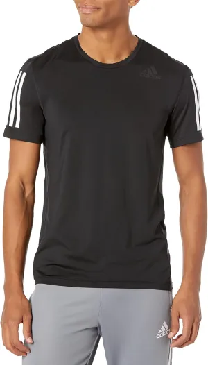 adidas Men's Techfit Fitted Short Sleeve 3-Stripes Top
