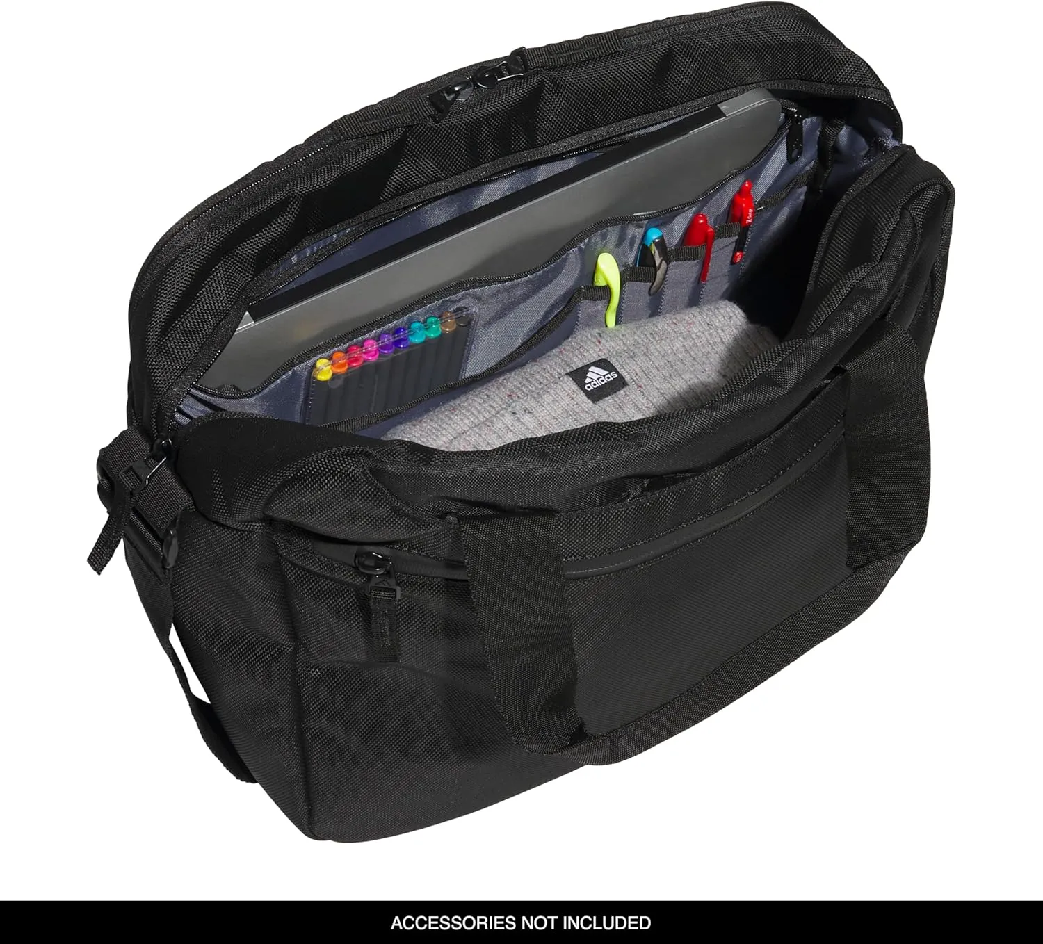 adidas Stadium Messenger, Black/White, One Size