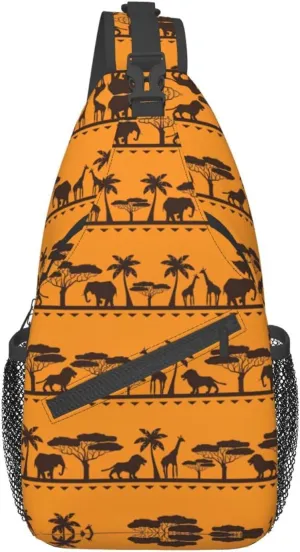 Adorable Sloth Crossbody Bag Chest Shoulder Bag Small Casual Backpack Suitable For Women Men Hiking