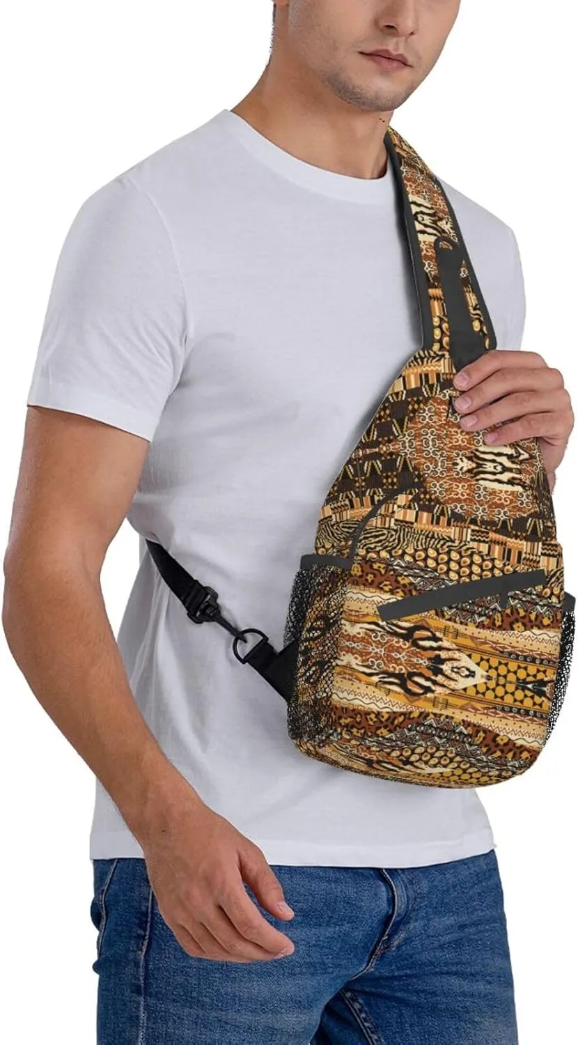 Adorable Sloth Crossbody Bag Chest Shoulder Bag Small Casual Backpack Suitable For Women Men Hiking