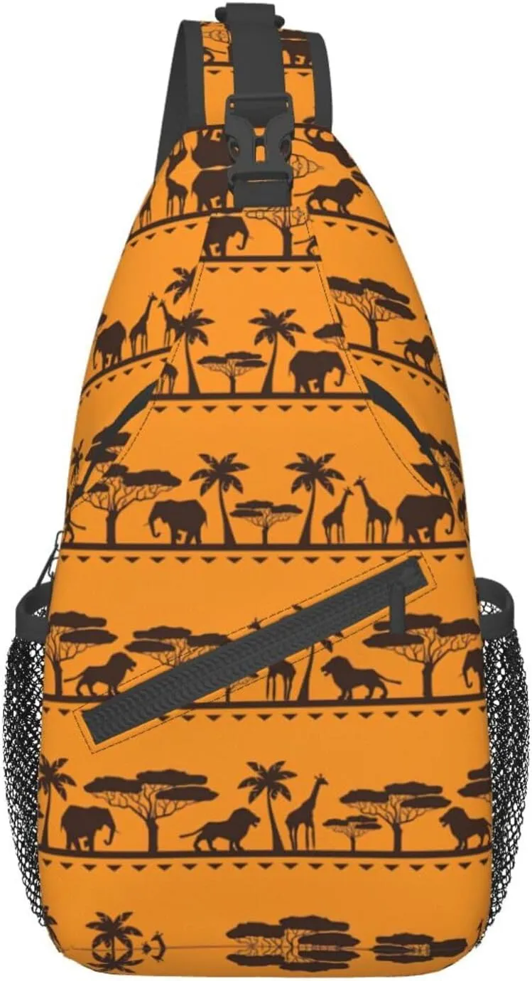 Adorable Sloth Crossbody Bag Chest Shoulder Bag Small Casual Backpack Suitable For Women Men Hiking
