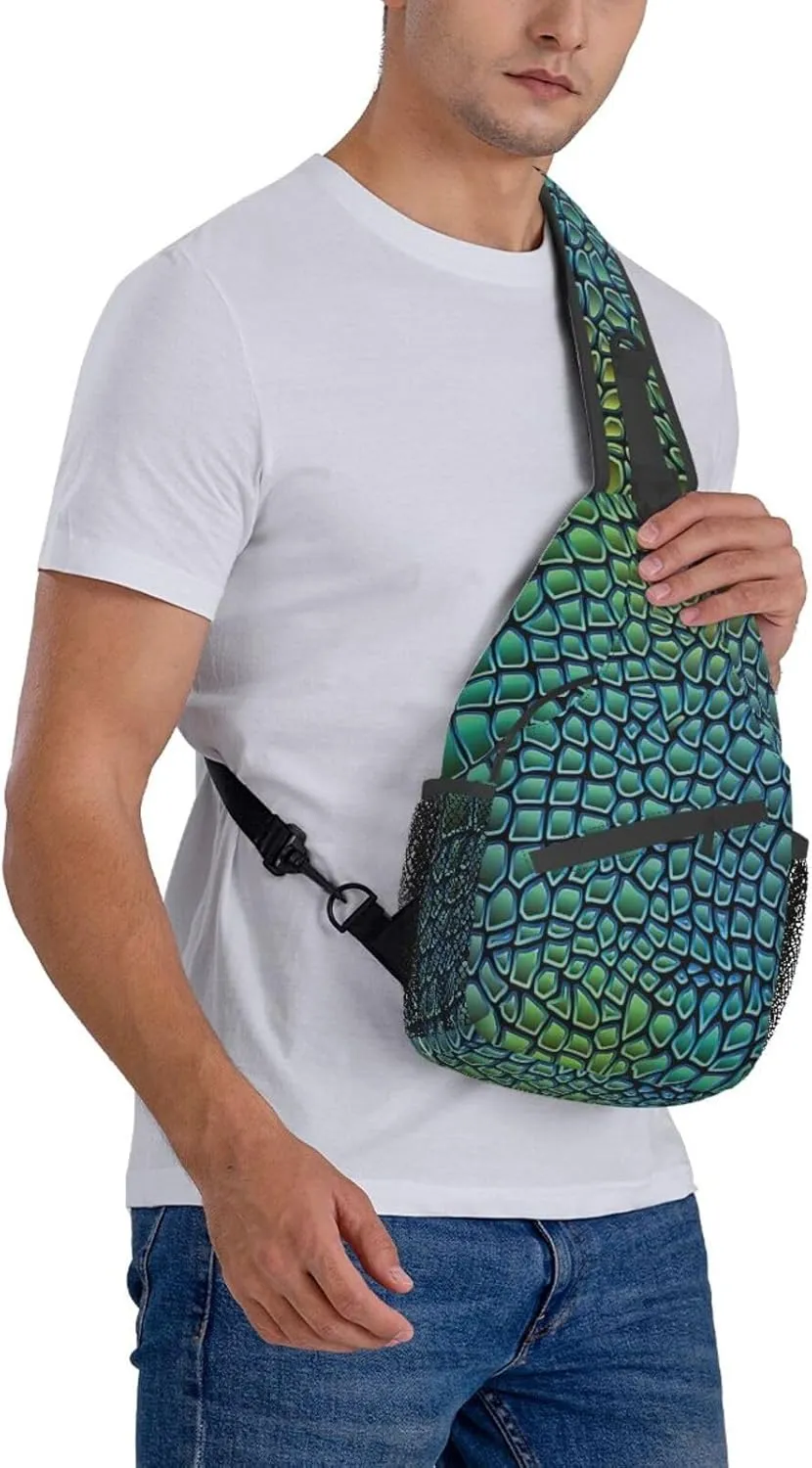 Adorable Sloth Crossbody Bag Chest Shoulder Bag Small Casual Backpack Suitable For Women Men Hiking