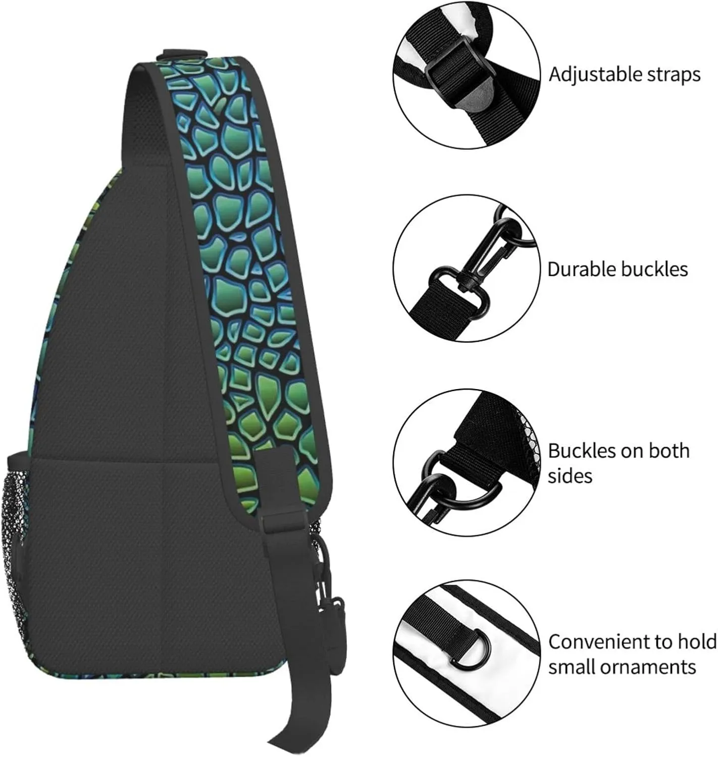 Adorable Sloth Crossbody Bag Chest Shoulder Bag Small Casual Backpack Suitable For Women Men Hiking