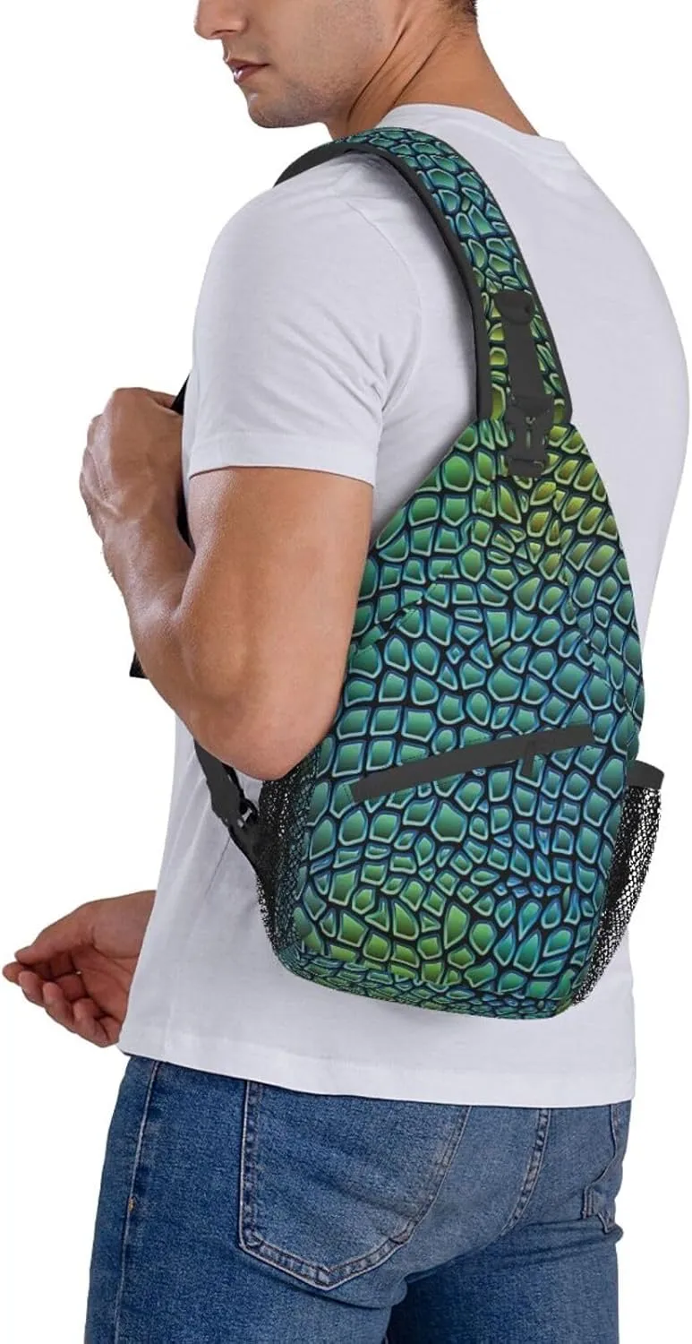 Adorable Sloth Crossbody Bag Chest Shoulder Bag Small Casual Backpack Suitable For Women Men Hiking