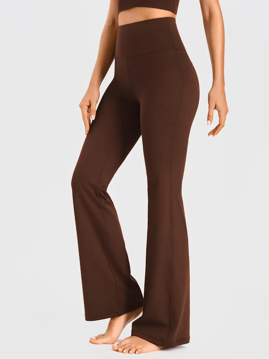 AFITNE Women's Yoga Pants Wide Leg Workout Leggings Flare Casual Lounge Pants with Pockets High Waist and Tummy Control