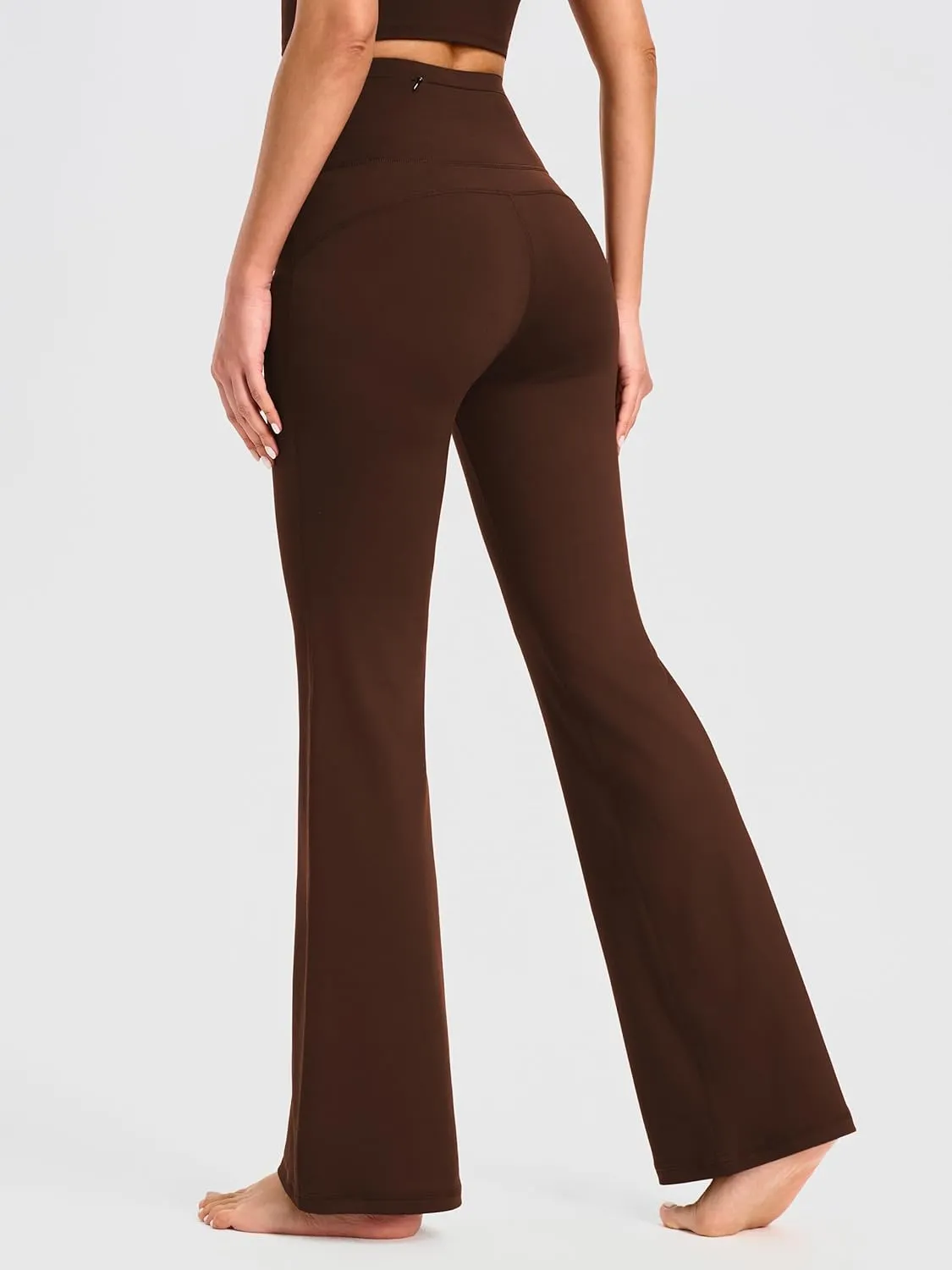 AFITNE Women's Yoga Pants Wide Leg Workout Leggings Flare Casual Lounge Pants with Pockets High Waist and Tummy Control