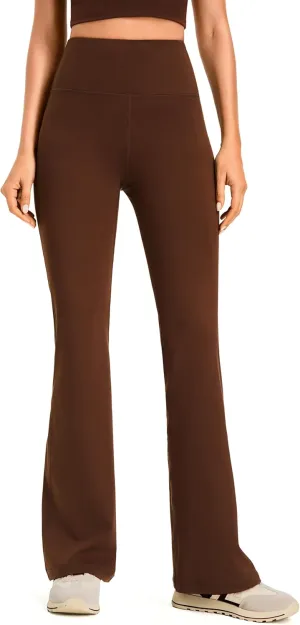 AFITNE Women's Yoga Pants Wide Leg Workout Leggings Flare Casual Lounge Pants with Pockets High Waist and Tummy Control