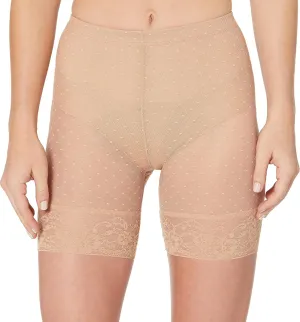 Ahh By Rhonda Shear Women's Dote Mesh Dot Long Line Panty