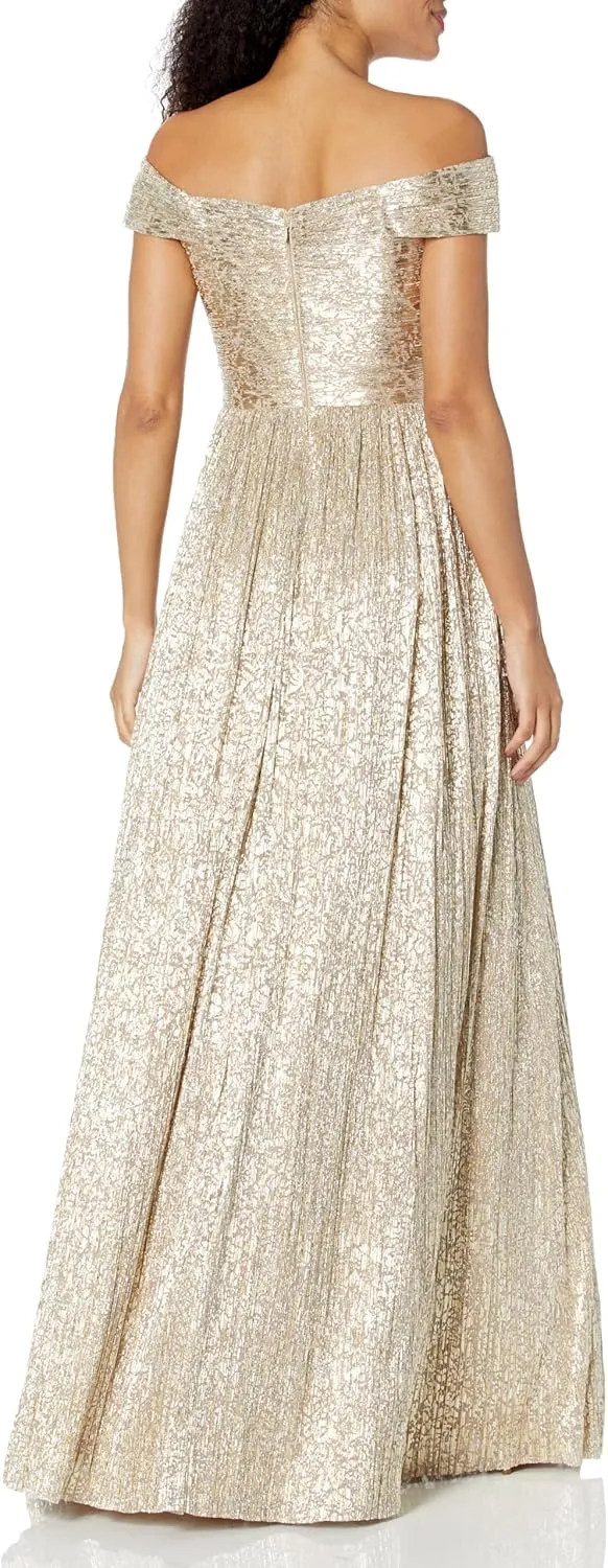 Aidan Mattox by Adrianna Papell Women's Off The Shoulder Gown