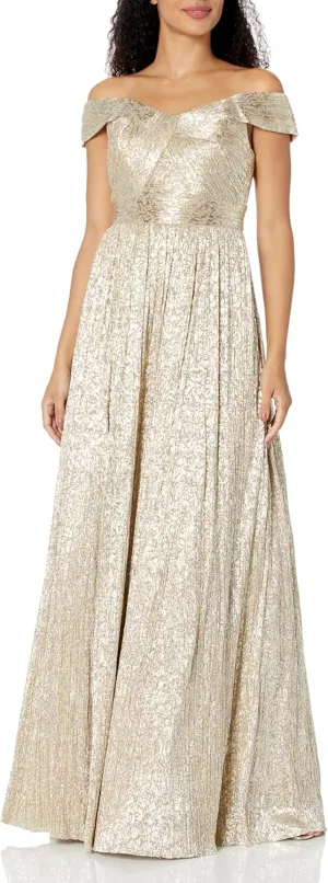 Aidan Mattox by Adrianna Papell Women's Off The Shoulder Gown