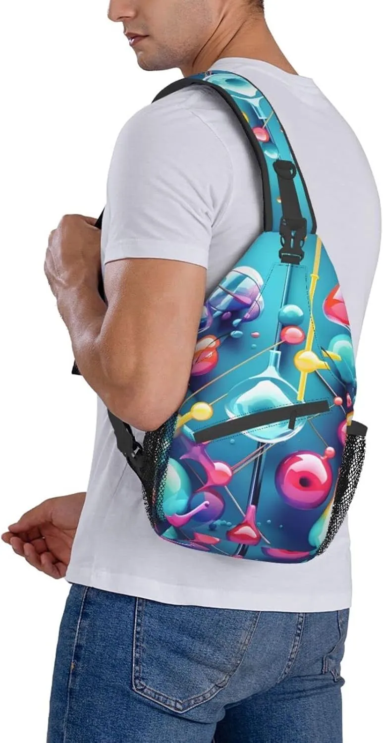 Aircraft Fighter Jets Crossbody Bag Chest Shoulder Bag Small Casual Backpack Suitable For Women Men Hiking