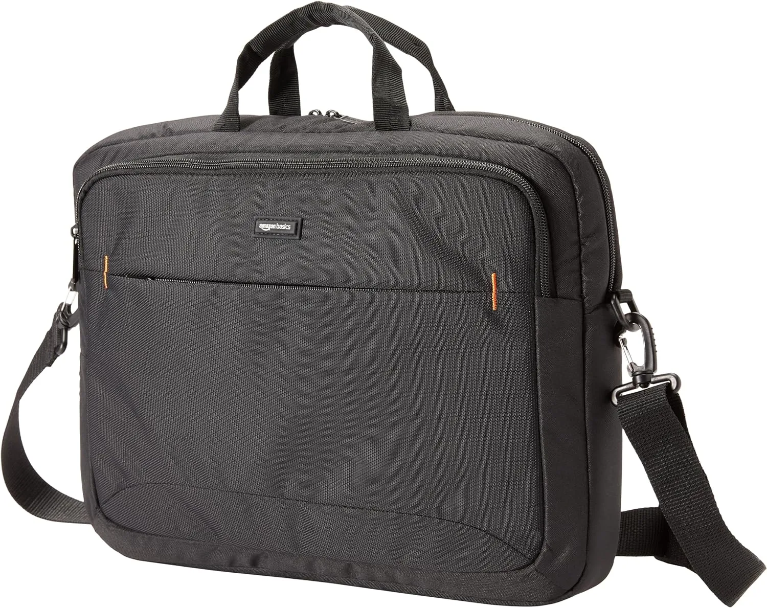 Amazon Basics Laptop Carrying Case with Shoulder Strap and Handle, Large Capacity, 17.3 in, Black