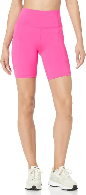 Amazon Essentials Women's Active Sculpt Moisture-Wicking High Waist Biker Shorts with Pockets
