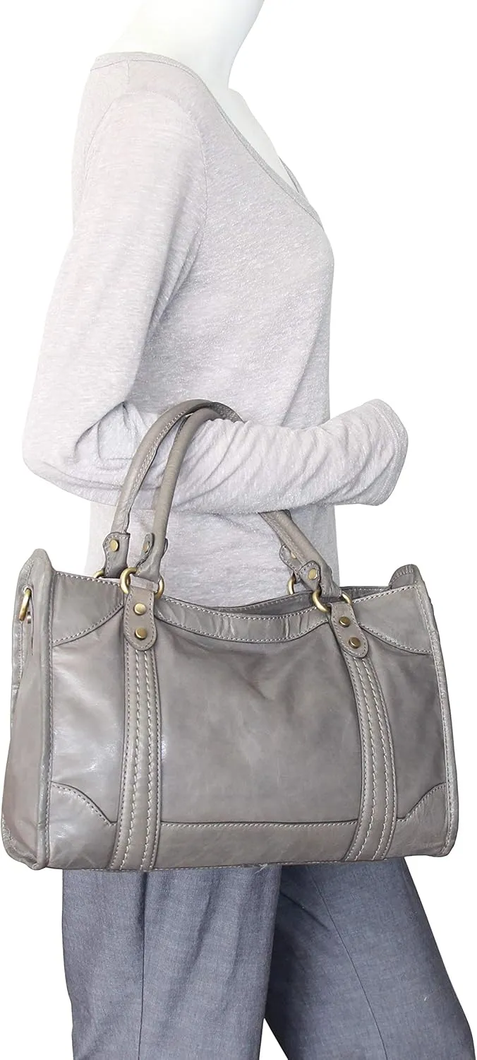 Amber Leather Satchel