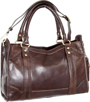Amber Leather Satchel