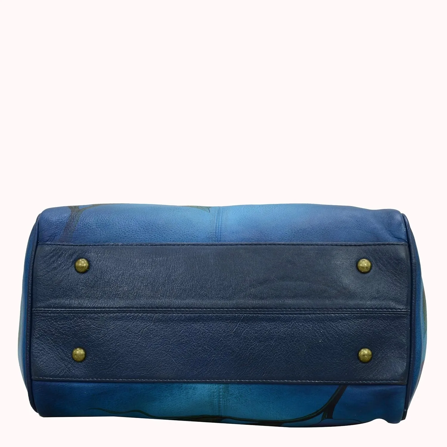 Anna by Anuschka Zip Around Satchel Handbag - Genuine Leather