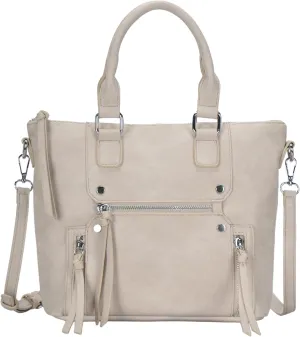 Antik Kraft Clover Satchel | Top Handle Satchel Purse for Women, Vegan Leather Purses and Handbags | 12.5L x 4.5W x 9.5H