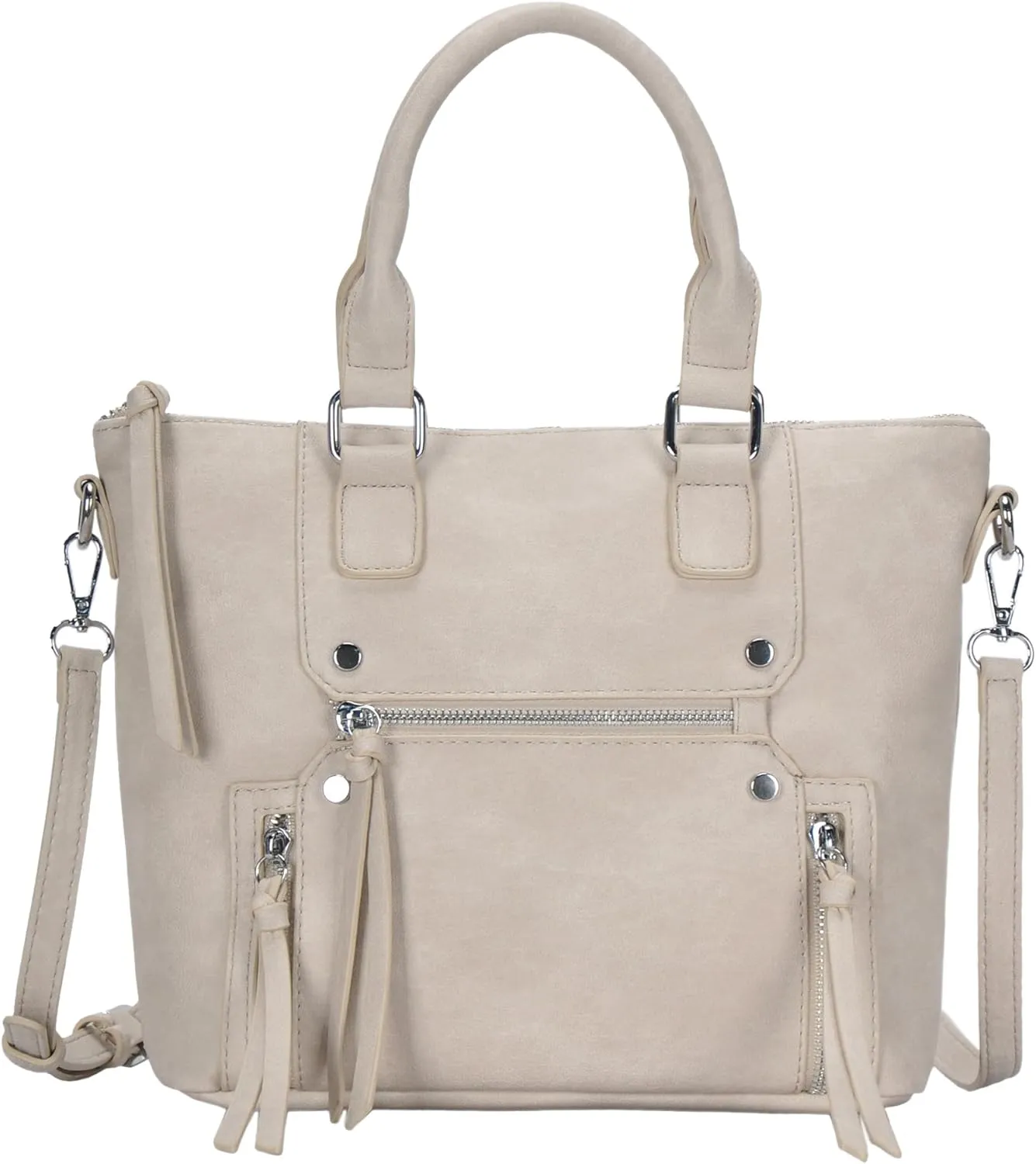 Antik Kraft Clover Satchel | Top Handle Satchel Purse for Women, Vegan Leather Purses and Handbags | 12.5L x 4.5W x 9.5H