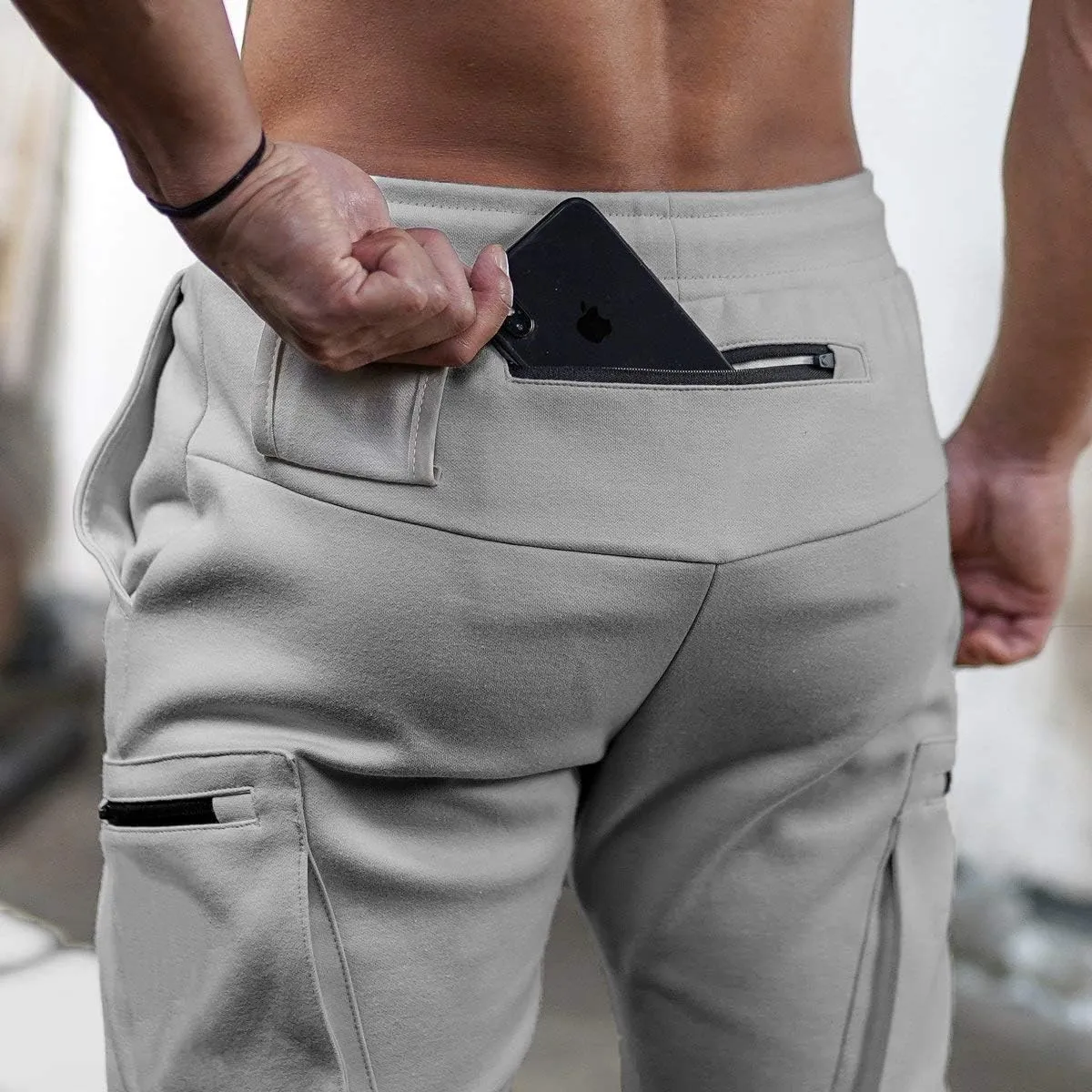 AOTORR Men's Workout Sport Pants, Athletic Running Jogger Track Pants Casual Sweatpants Trousers with Pockets