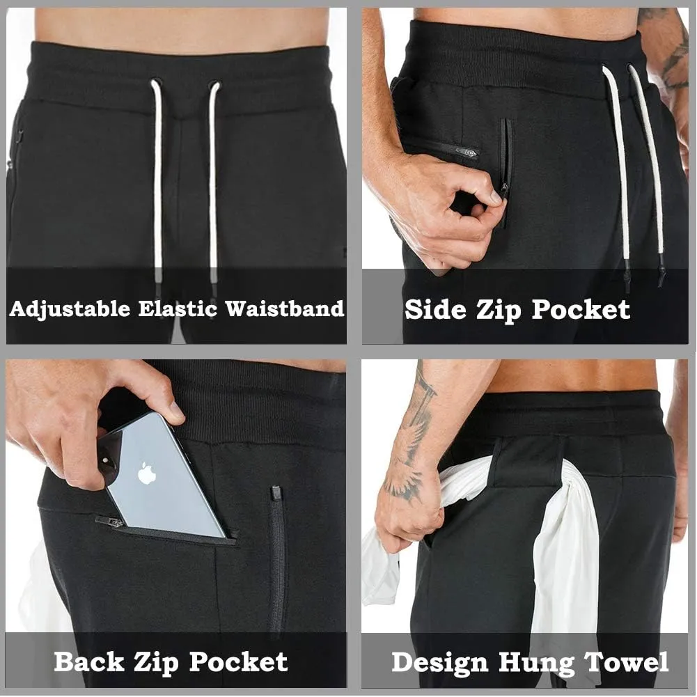 AOTORR Men's Workout Sport Pants, Athletic Running Jogger Track Pants Casual Sweatpants Trousers with Pockets