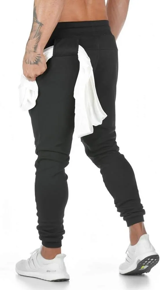 AOTORR Men's Workout Sport Pants, Athletic Running Jogger Track Pants Casual Sweatpants Trousers with Pockets