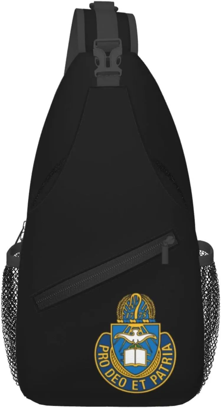 Army Chaplain Corps Sling Backpack Shoulder Chest Bag For Men Women Hiking Travel Crossbody Daypack