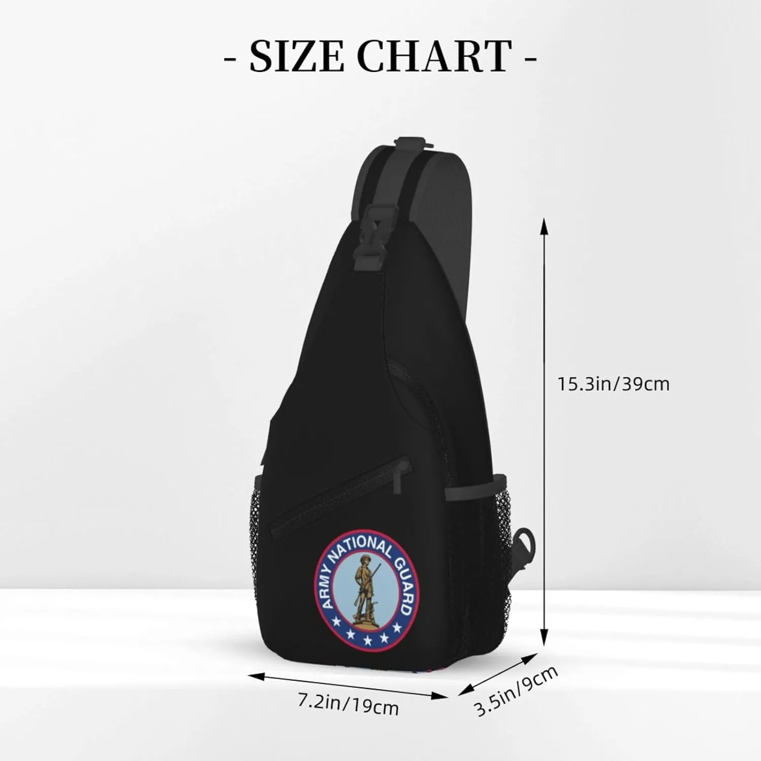 Army National Guard Sling Backpack Shoulder Chest Bag For Men Women Hiking Travel Crossbody Daypack
