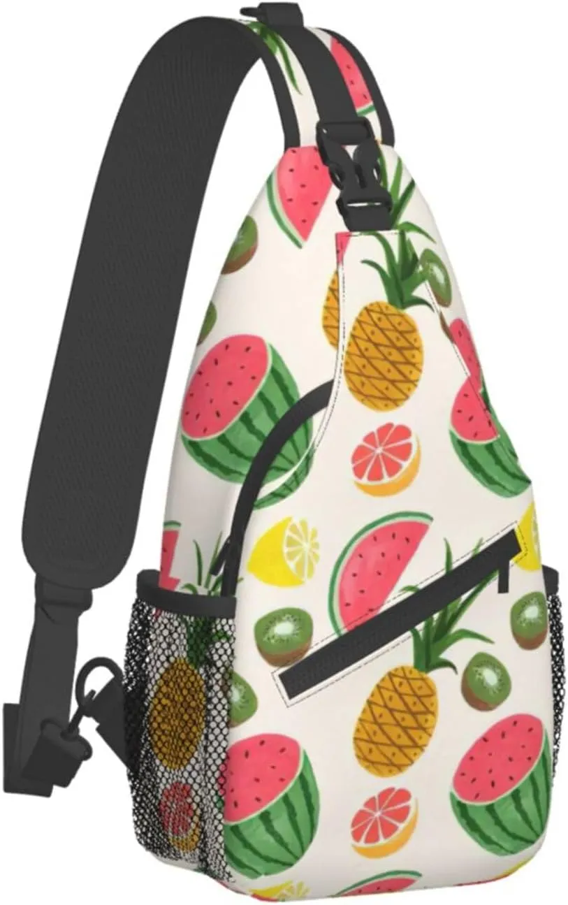 Art Blue Dragonfly Crossbody Bag Chest Shoulder Bag Small Casual Backpack Suitable For Women Men Hiking